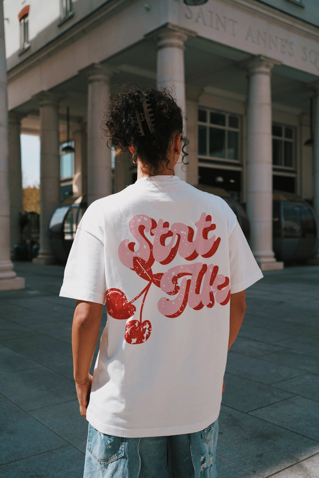 Unisex Cherry T-Shirt - White