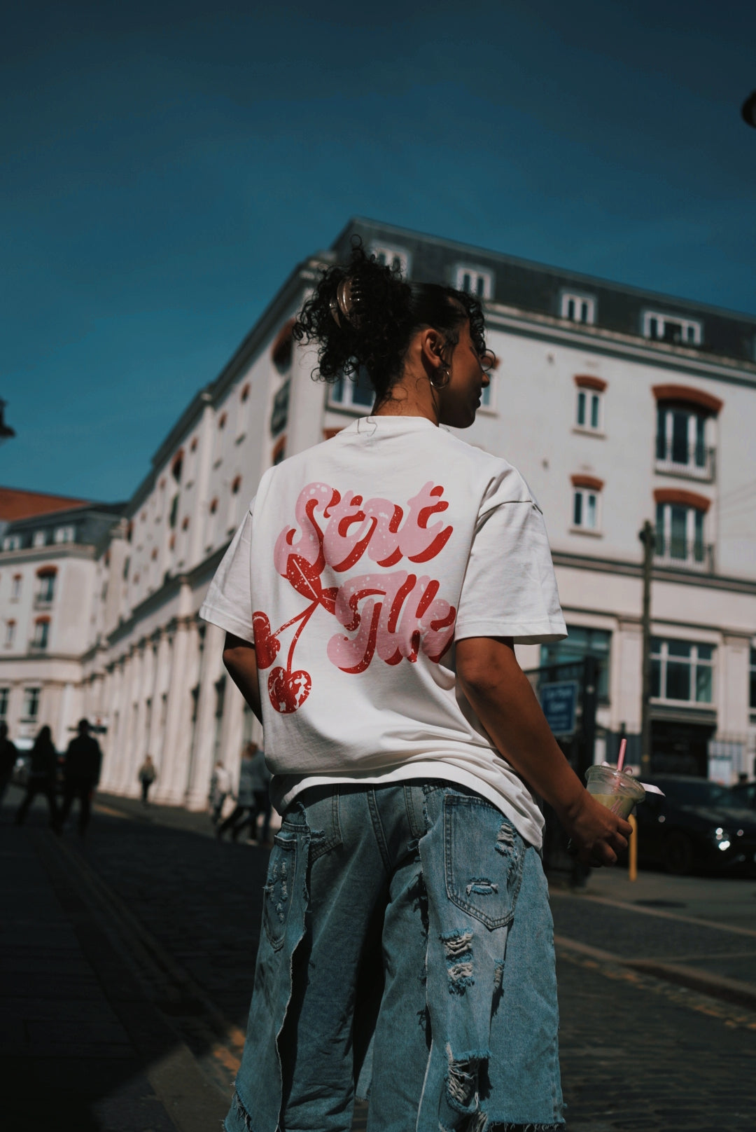 Unisex Cherry T-Shirt - White
