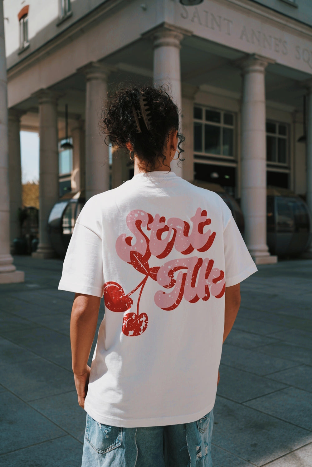 Unisex Cherry T-Shirt - White