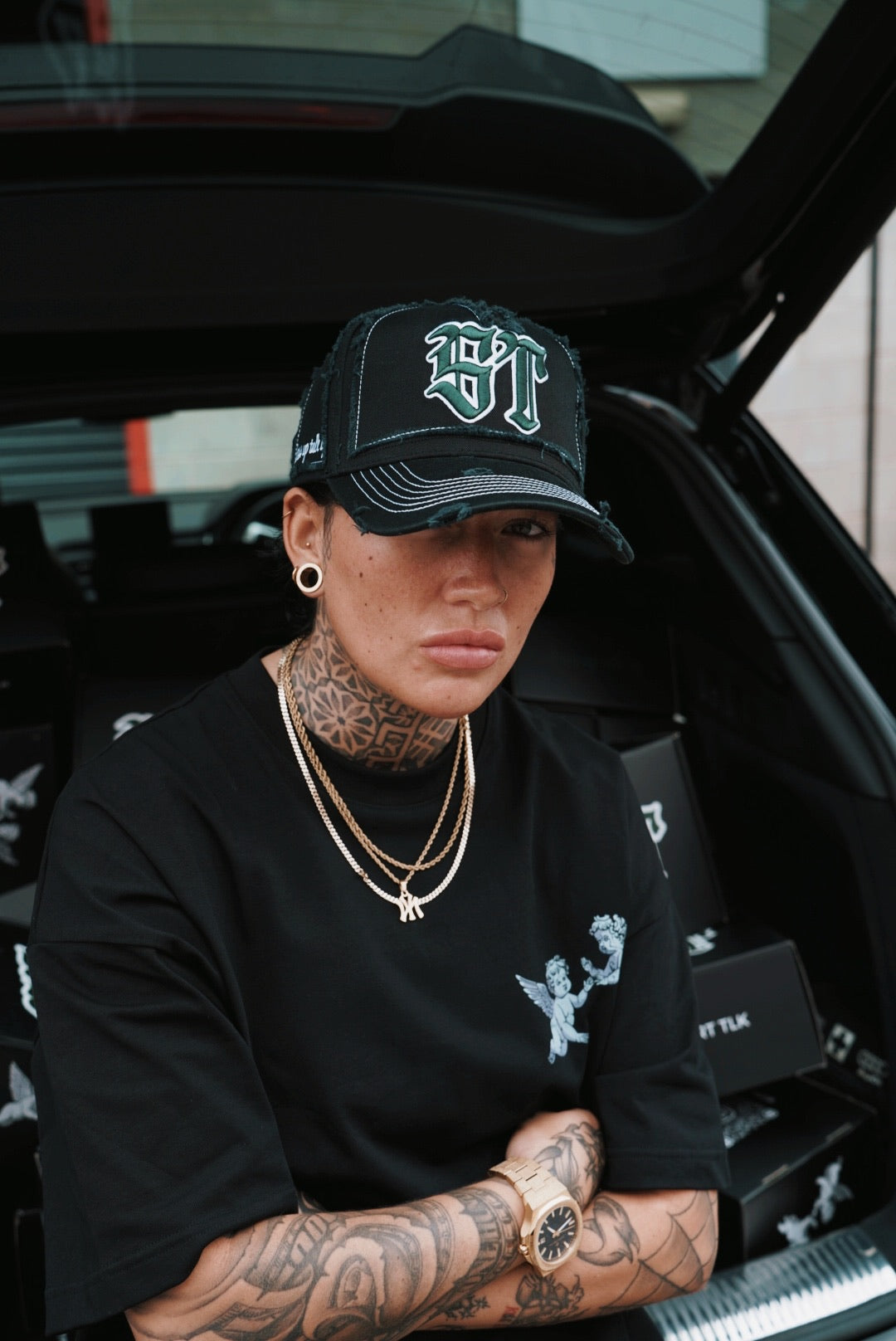 STRT TLK Distressed A-Frame Cap