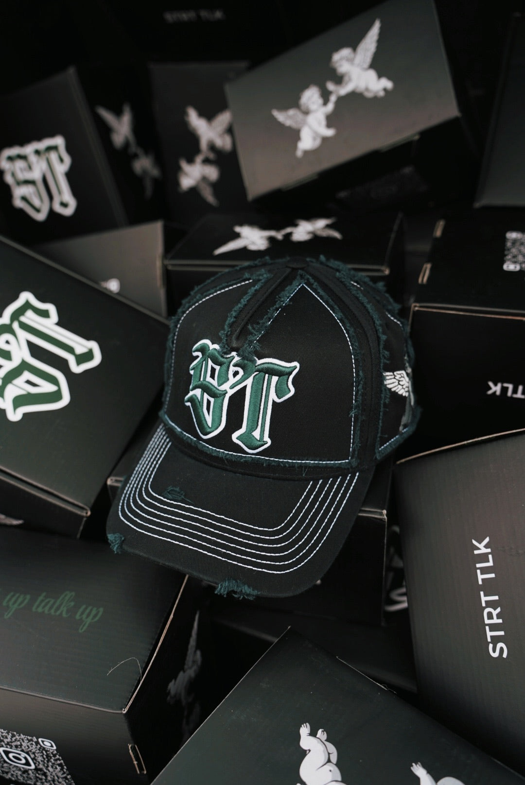 STRT TLK Distressed A-Frame Cap